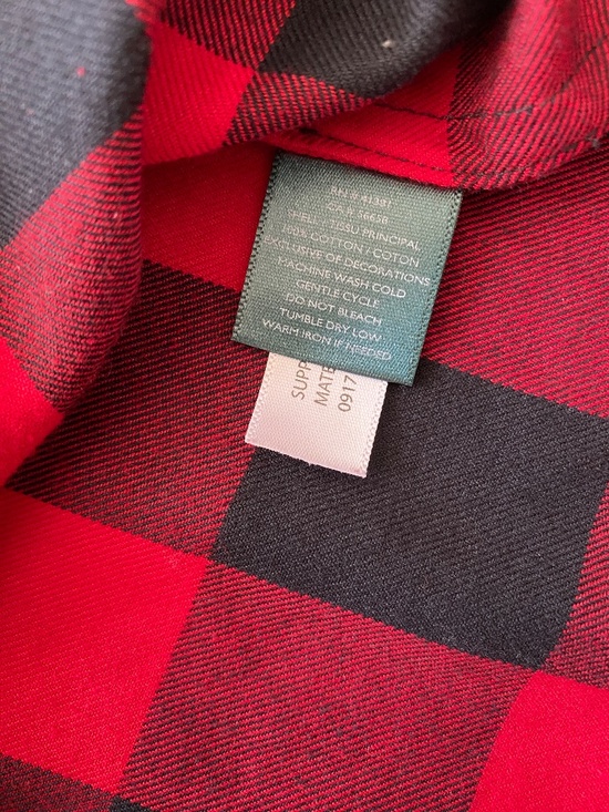 Lauren Ralph Lauren Buffalo Plaid Shirt With Bullion Patch Size PL - Picture 7 of 7